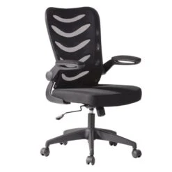 BF2945 Πολυθρόνα Γραφείου Mesh Μαύρο - 61x61x97/107εκ Ύφασμα Μαύρο