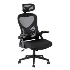 BF3050 Πολυθρόνα Γραφείου- Διευθυντή, Mesh 63x63x118/128εκ Μαύρο, Μπράτσα Up-down