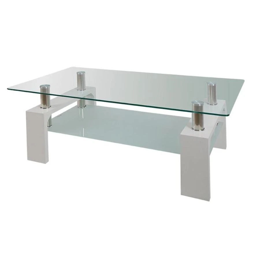 CAMERON Τραπεζάκι Σαλονιού Καθιστικού, 110x60x45εκ Απόχρωση Άσπρο 1 CAMERON Τραπεζάκι Σαλονιού Καθιστικού, 110x60x45εκ Απόχρωση Άσπρο