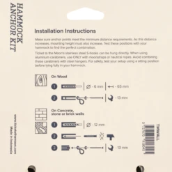 Hanging Kit Σετ Στήριξης Αιώρας Ticket To The Moon -Vougioukas carabiners 3