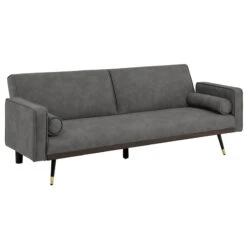 CLICK Καναπές - Κρεβάτι Σαλονιού - Καθιστικού, 192x84x76εκ Bed:192x98x37εκ Ύφασμα Suede Γκρι