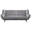 EMERALD Καναπές 3-θέσιος Σαλονιού - Καθιστικού, 212x88x82εκ Ύφασμα Κοτλέ Γκρι