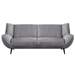 EMERALD Καναπές 3-θέσιος Σαλονιού - Καθιστικού, 212x88x82εκ Ύφασμα Κοτλέ Γκρι