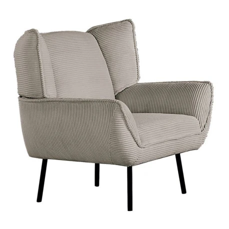 EMERALD Πολυθρόνα Σαλονιού - Καθιστικού, 83x83x92εκ Ύφασμα Κοτλέ Μπεζ 1 EMERALD Πολυθρόνα Σαλονιού - Καθιστικού, 83x83x92εκ Ύφασμα Κοτλέ Μπεζ