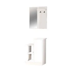 Έπιπλο εισόδου Wizbo Pakoworld μελαμίνης λευκό 61x37x82.5εκ 6 Έπιπλο εισόδου Wizbo Pakoworld μελαμίνης λευκό 61x37x82.5εκ -Vougioukas epiplo eisothoi wizbo pakoworld melaminis leiko 61 37 82 5ek 2