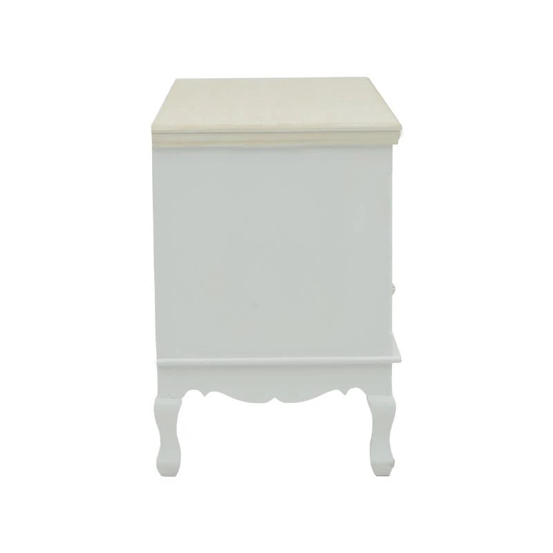 Έπιπλο τηλεόρασης Joliene Inart Mdf σε λευκή αντικέ-φυσική απόχρωση 100x42x61εκ 4 Έπιπλο τηλεόρασης Joliene Inart Mdf σε λευκή αντικέ-φυσική απόχρωση 100x42x61εκ - Image 4