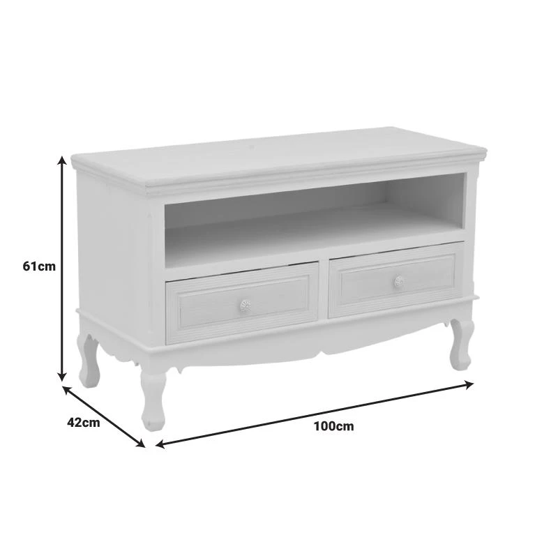 Έπιπλο τηλεόρασης Joliene Inart Mdf σε λευκή αντικέ-φυσική απόχρωση 100x42x61εκ 7 Έπιπλο τηλεόρασης Joliene Inart Mdf σε λευκή αντικέ-φυσική απόχρωση 100x42x61εκ - Image 7