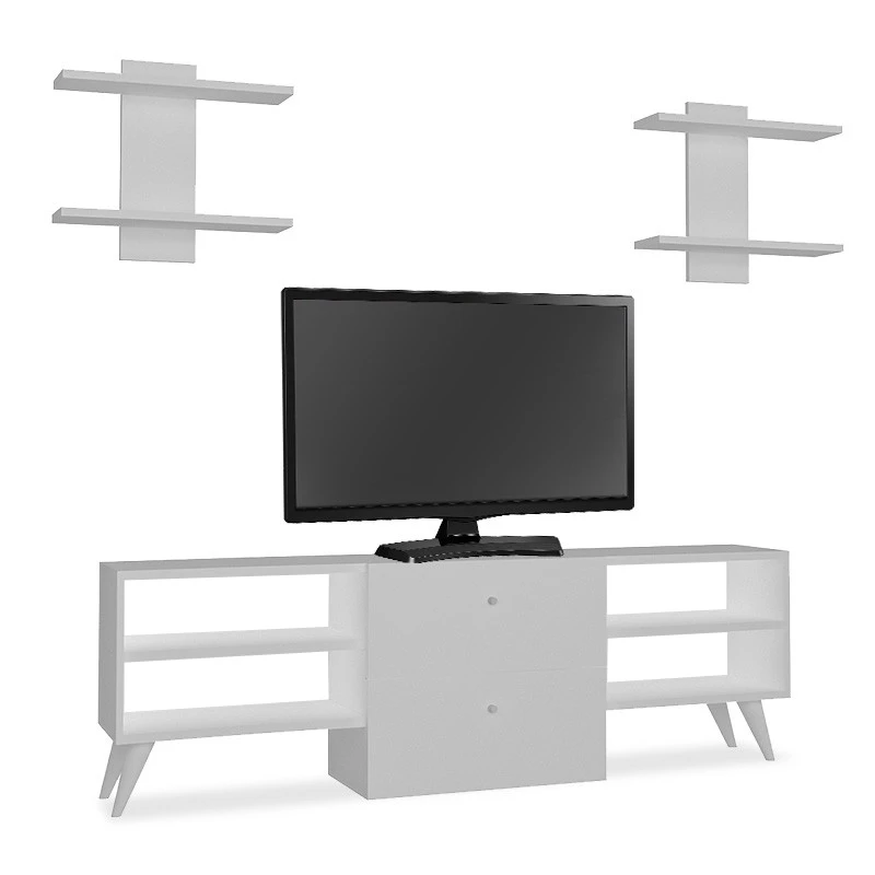 Almira Επιπλοσύνθεση Τηλεόρασης Ξύλινη 120x31.5x44εκ 1 Almira Επιπλοσύνθεση Τηλεόρασης Ξύλινη 120x31.5x44εκ