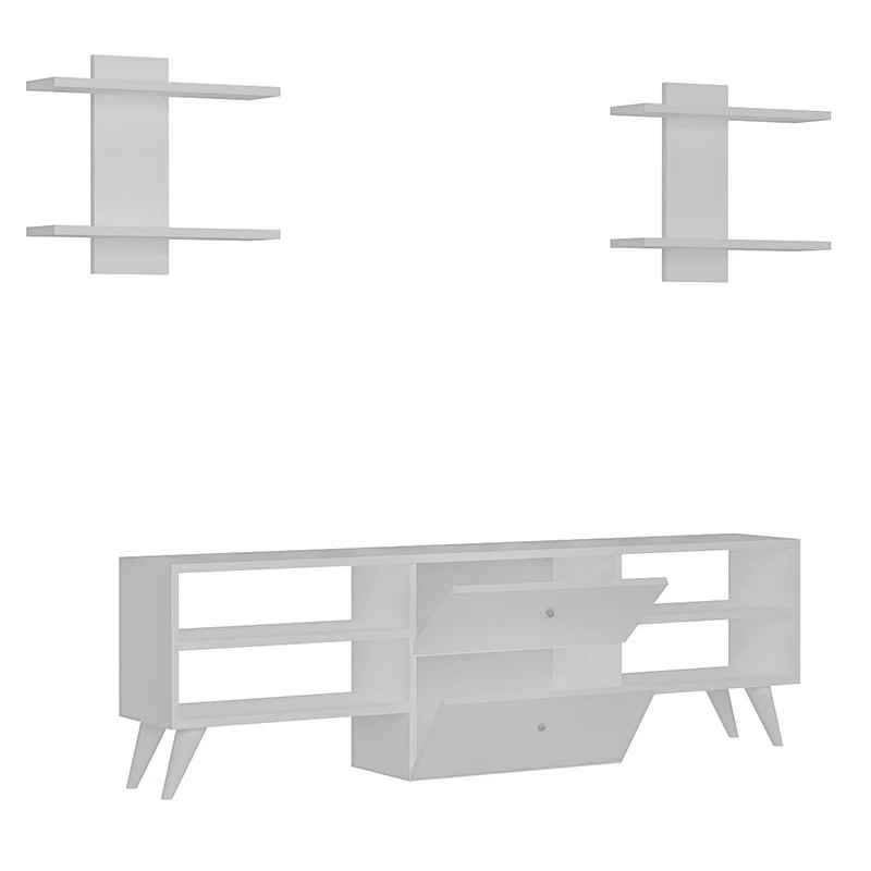 Almira Επιπλοσύνθεση Τηλεόρασης Ξύλινη 120x31.5x44εκ 2 Almira Επιπλοσύνθεση Τηλεόρασης Ξύλινη 120x31.5x44εκ - Image 2