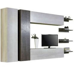 Combo Επιπλοσύνθεση Τηλεόρασης Ξύλινη 215εκ