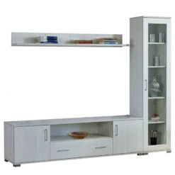 Macro Επιπλοσύνθεση Τηλεόρασης Ξύλινη 225εκ