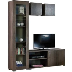 Standing Επιπλοσύνθεση Τηλεόρασης Ξύλινη 135εκ