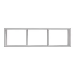 Επιτοίχια ραφιέρα Mikoro Pakoworld σε λευκή απόχρωση 90x22x25.6εκ