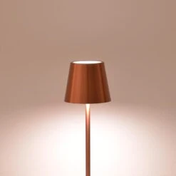 Επιτραπέζιο φωτιστικό αφής LED Brave Ι Pakoworld επαναφορτιζόμενο σε μπρονζέ απόχρωση Φ11.5x37εκ -Vougioukas epitrapezio photistiko aphis led brave i pakoworld epanaphortizomeno se mpronze apochrosi ph11 5 37ek 2