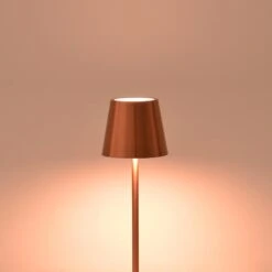 Επιτραπέζιο φωτιστικό αφής LED Brave Ι Pakoworld επαναφορτιζόμενο σε μπρονζέ απόχρωση Φ11.5x37εκ -Vougioukas epitrapezio photistiko aphis led brave i pakoworld epanaphortizomeno se mpronze apochrosi ph11 5 37ek 3