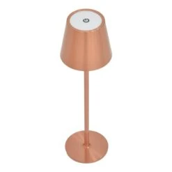 Επιτραπέζιο φωτιστικό αφής LED Brave Ι Pakoworld επαναφορτιζόμενο σε μπρονζέ απόχρωση Φ11.5x37εκ -Vougioukas epitrapezio photistiko aphis led brave i pakoworld epanaphortizomeno se mpronze apochrosi ph11 5 37ek 4