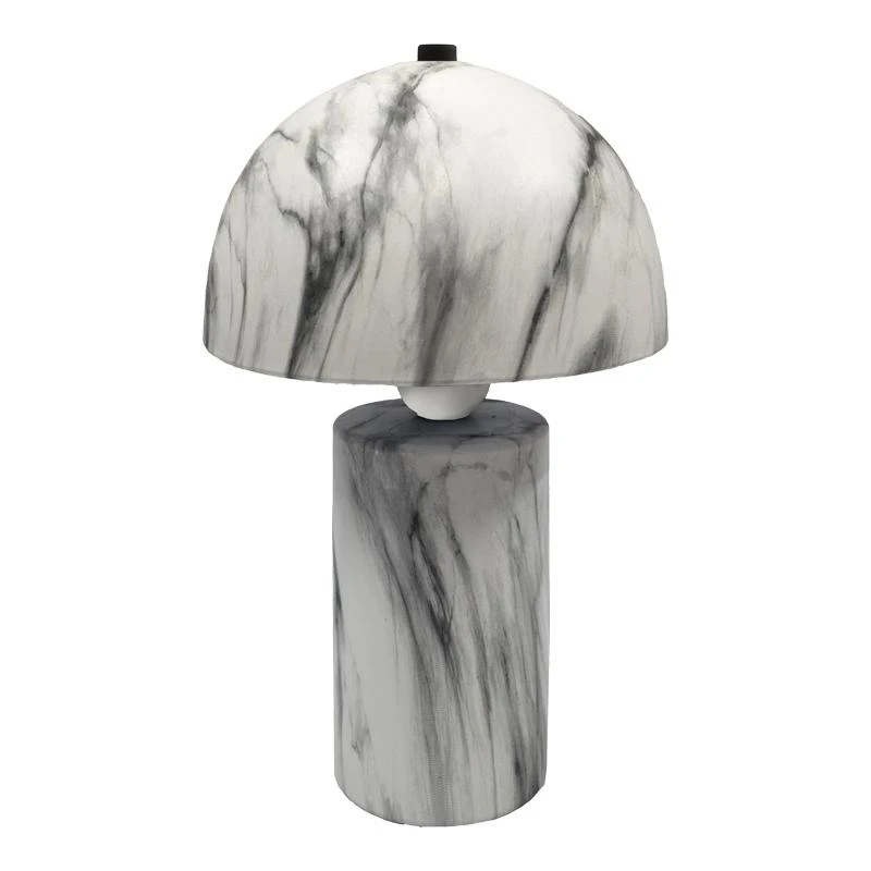 Επιτραπέζιο φωτιστικό Euphore Inart E27 λευκό μαρμάρου κεραμικό Φ18x29εκ 2 Επιτραπέζιο φωτιστικό Euphore Inart E27 λευκό μαρμάρου κεραμικό Φ18x29εκ - Image 2