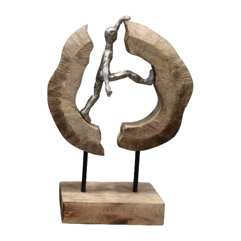 Επιτραπέζιο διακοσμητικό Caren Inart φυσικό μάνγκο ξύλο-αλουμίνιο 19x10x29εκ 2 Επιτραπέζιο διακοσμητικό Caren Inart φυσικό μάνγκο ξύλο-αλουμίνιο 19x10x29εκ - Image 2