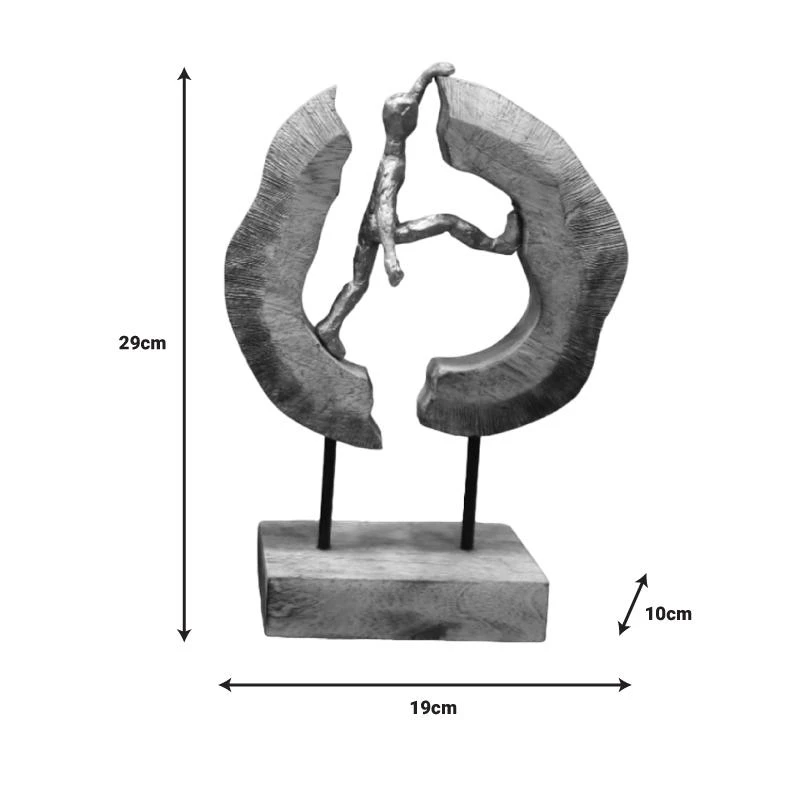 Επιτραπέζιο διακοσμητικό Caren Inart φυσικό μάνγκο ξύλο-αλουμίνιο 19x10x29εκ 1 Επιτραπέζιο διακοσμητικό Caren Inart φυσικό μάνγκο ξύλο-αλουμίνιο 19x10x29εκ