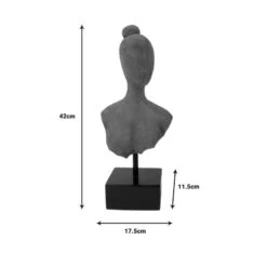 Επιτραπέζιο διακοσμητικό Lafia I Inart φυσικό μάνγκο ξύλο-μέταλλο 17.5x11.5x42εκ