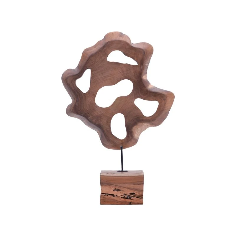 Επιτραπέζιο διακοσμητικό Strab Inart φυσικό ξύλο Teak-μέταλλο 55x10x80εκ 3 Επιτραπέζιο διακοσμητικό Strab Inart φυσικό ξύλο Teak-μέταλλο 55x10x80εκ - Image 3