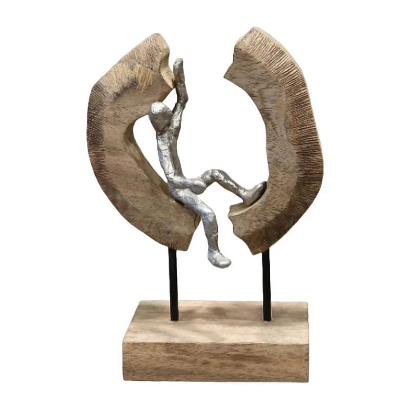 Επιτραπέζιο διακοσμητικό Vualo Inart φυσικό μάνγκο ξύλο-αλουμίνιο 18x10x26εκ 2 Επιτραπέζιο διακοσμητικό Vualo Inart φυσικό μάνγκο ξύλο-αλουμίνιο 18x10x26εκ - Image 2