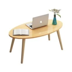 FINE Τραπεζάκι Σαλονιού Καθιστικού, 80x40x42εκ Φυσικό