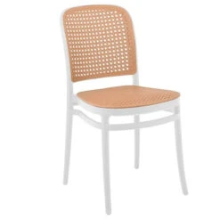 FLORENCE Καρέκλα 41x41x83εκ PP Άσπρο,