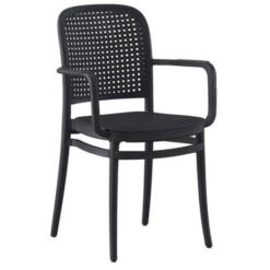 FLORENCE Πολυθρόνα 54x54x84εκ PP Μαύρο,