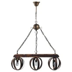 ARlight PDA229 Vintage Κρεμαστό Φωτιστικό Τρίφωτο Πλέγμα με Ντουί E14