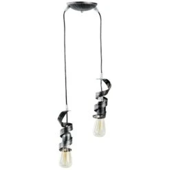 ARlight PDA107 Μοντέρνο Κρεμαστό Φωτιστικό Δίφωτο Πλέγμα με Ντουί E27