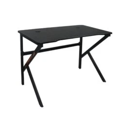 GAMING Γραφείο 100x60cm 100x60x75εκ Μέταλλο Βαφή Μαύρο
