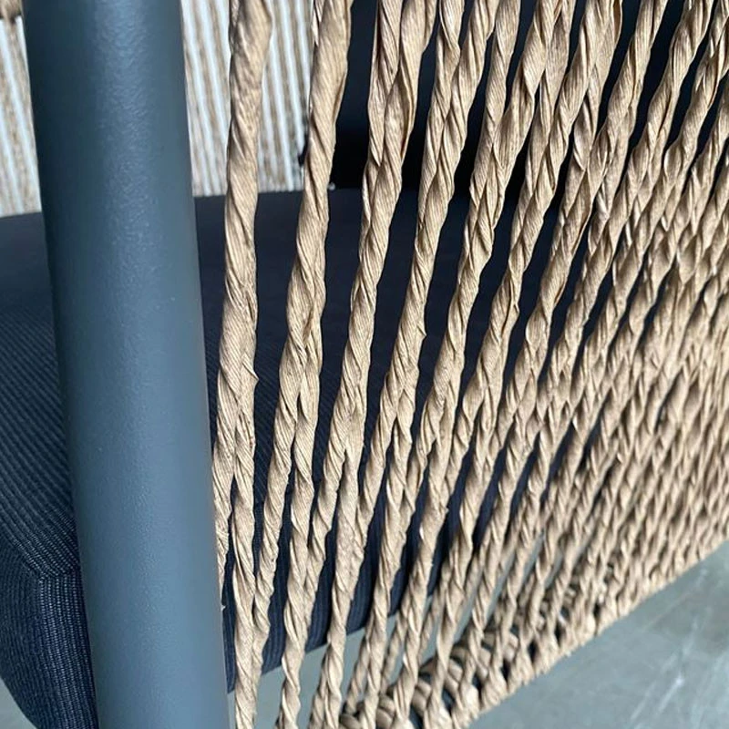 GASBA Set Σαλόνι Κήπου 4τεμ, 2 Πολυθρ+1 Καναπ+1 Τραπεζάκι Alu Ανθρακί, Rope Wicker Φυσικό, Μαξιλάρια Σκούρο Γκρι 2 GASBA Set Σαλόνι Κήπου 4τεμ, 2 Πολυθρ+1 Καναπ+1 Τραπεζάκι Alu Ανθρακί, Rope Wicker Φυσικό, Μαξιλάρια Σκούρο Γκρι - Image 2