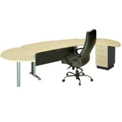 Executive Γραφείο Δεξιά Γωνία Μεταλλικό 180x80x75εκ