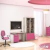 Γραφείο εργασίας Looney Pakoworld χρώμα Castillo-ροζ 100x55x75εκ
