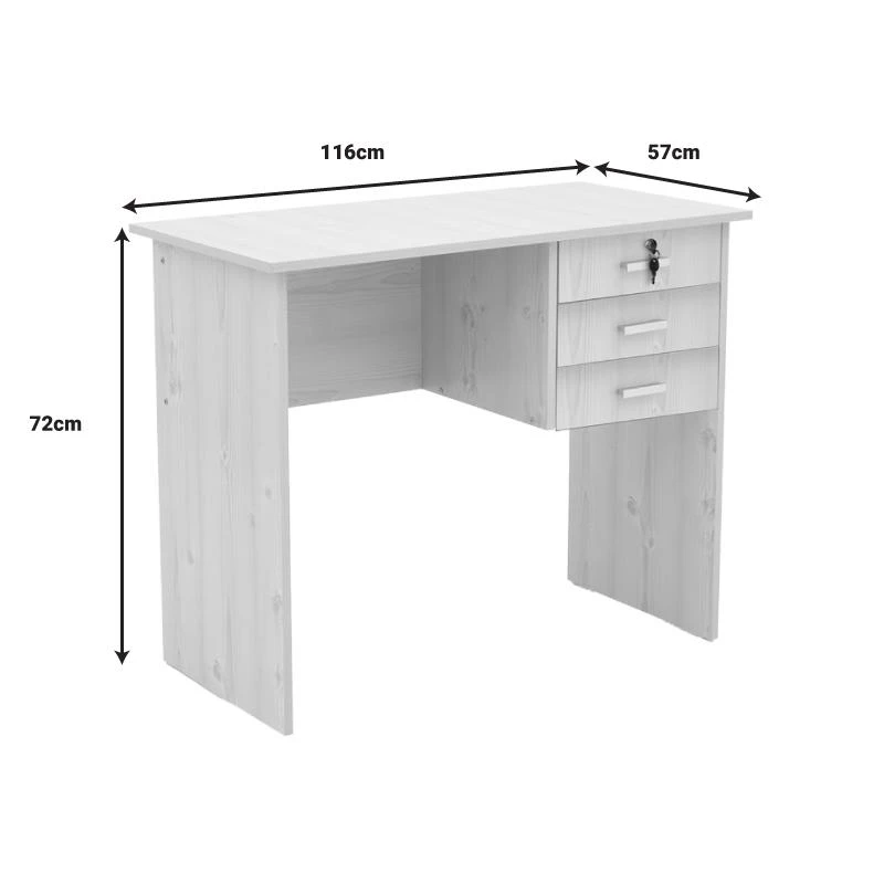 Γραφείο εργασίας-συρταριέρα Sophia Pakoworld Sonoma 116x57x72εκ 7 Γραφείο εργασίας-συρταριέρα Sophia Pakoworld Sonoma 116x57x72εκ - Image 7
