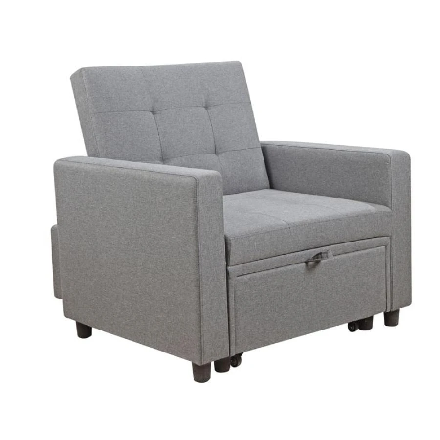 IMOLA Πολυθρόνα - Κρεβάτι Σαλονιού - Καθιστικού, 100x102x92(Κρεβ.75x180x44)εκ Ύφασμα Ανοιχτό Γκρι 1 IMOLA Πολυθρόνα - Κρεβάτι Σαλονιού - Καθιστικού, 100x102x92(Κρεβ.75x180x44)εκ Ύφασμα Ανοιχτό Γκρι