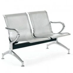 Καναπές αναμονής 2θέσιος Μεταλλικός 122x68x80εκ