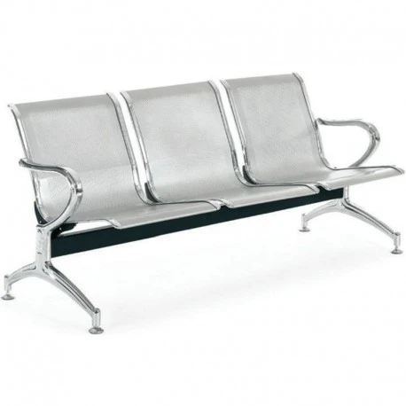 Καναπές αναμονής 3θέσιος Μεταλλικός 180x68x80εκ 1 Καναπές αναμονής 3θέσιος Μεταλλικός 180x68x80εκ