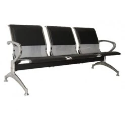 Καναπές αναμονής 3θέσιος Μεταλλικός PU 180x80x68εκ