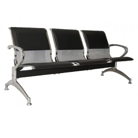 Καναπές αναμονής 3θέσιος Μεταλλικός PU 180x80x68εκ 1 Καναπές αναμονής 3θέσιος Μεταλλικός PU 180x80x68εκ