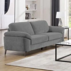KATRINA Καναπές 3θ - Σαλονιού - Καθιστικού, 212x87x89εκ Ύφασμα Γκρι, K/D