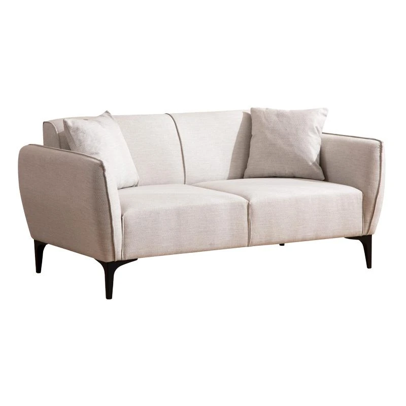 Καναπές 2θέσιος PWF-0565 Pakoworld ύφασμα λευκό-γκρι 160x95x67εκ 2 Καναπές 2θέσιος PWF-0565 Pakoworld ύφασμα λευκό-γκρι 160x95x67εκ - Image 2