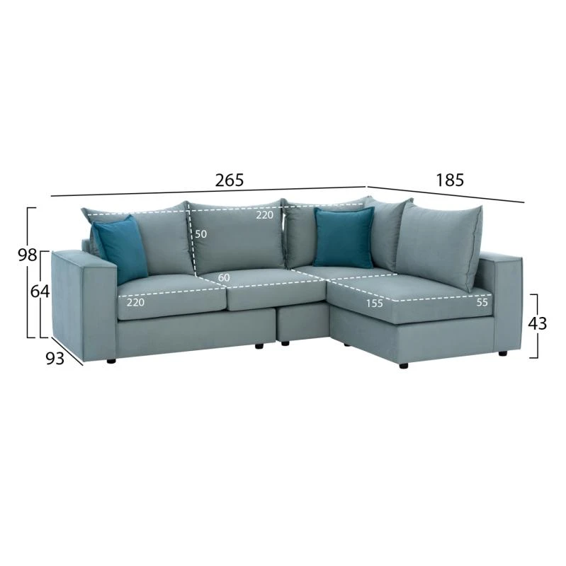 ΚΑΝΑΠΕΣ ΓΩΝΙΑ ΠΟΛΥΜΟΡΦΙΚΟΣ MONZA ΥΦΑΣΜΑ ΑΛΕΚΙΑΣΤΟ ΦΥΣΤΙΚΙ-ΠΕΤΡΟΛ265x195x98Yεκ. HM3256.08 2 ΚΑΝΑΠΕΣ ΓΩΝΙΑ ΠΟΛΥΜΟΡΦΙΚΟΣ MONZA ΥΦΑΣΜΑ ΑΛΕΚΙΑΣΤΟ ΦΥΣΤΙΚΙ-ΠΕΤΡΟΛ265x195x98Yεκ. HM3256.08 - Image 2