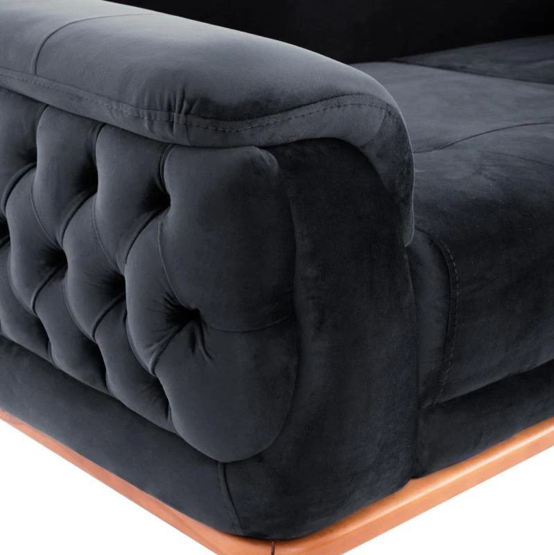 ΚΑΝΑΠΕΣ ΚΡΕΒΑΤΙ BENNINGTON 2ΘΕΣΙΟΣ ΜΑΥΡΟΣ HM3250.01 180x95x80 εκ. 8 ΚΑΝΑΠΕΣ ΚΡΕΒΑΤΙ BENNINGTON 2ΘΕΣΙΟΣ ΜΑΥΡΟΣ HM3250.01 180x95x80 εκ. - Image 8