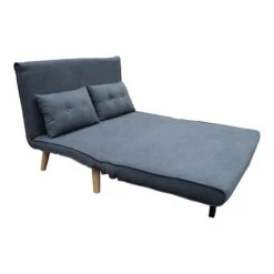 Καναπές-κρεβάτι Josuane Pakoworld διθέσιος ανθρακί ύφασμα και ξύλινο πόδι σε φυσική απόχρωση 117x80x81εκ -Vougioukas kanapes krevati josuane pakoworld thithesios anthraki iphasma kai ksilino pothi se phisiki apochrosi 117 80 81ek 2