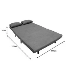 Καναπές-κρεβάτι Josuane Pakoworld διθέσιος γκρι βελούδο και ξύλινο πόδι σε φυσική απόχρωση 117x80x81εκ -Vougioukas kanapes krevati josuane pakoworld thithesios gkri veloitho kai ksilino pothi se phisiki apochrosi 117 80 81ek 5