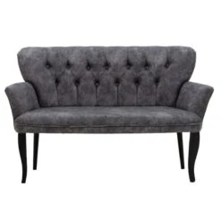 Καναπές Samara Pakoworld 2θέσιος ύφασμα γκρι Antique 130x64x78εκ