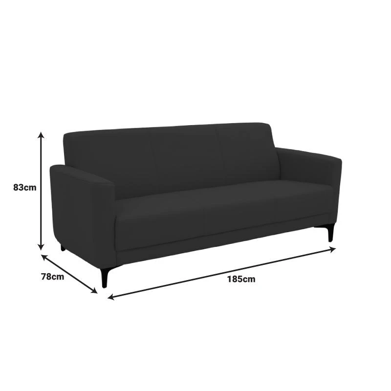 Καναπές τριθέσιος Sidica Pakoworld PU σε μπεζ απόχρωση 185x82x81εκ 7 Καναπές τριθέσιος Sidica Pakoworld PU σε μπεζ απόχρωση 185x82x81εκ - Image 7