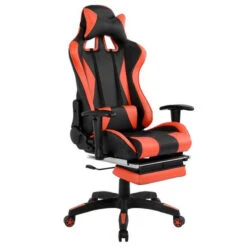 ΚΑΡΕΚΛΑ ΓΡΑΦΕΙΟΥ GAMING HM1063.01 SPEED ΜΑΥΡΟ ΚΟΚΚΙΝΟ & ΥΠΟΠΟΔΙΟ 68 X 71,5 X 134 Cm